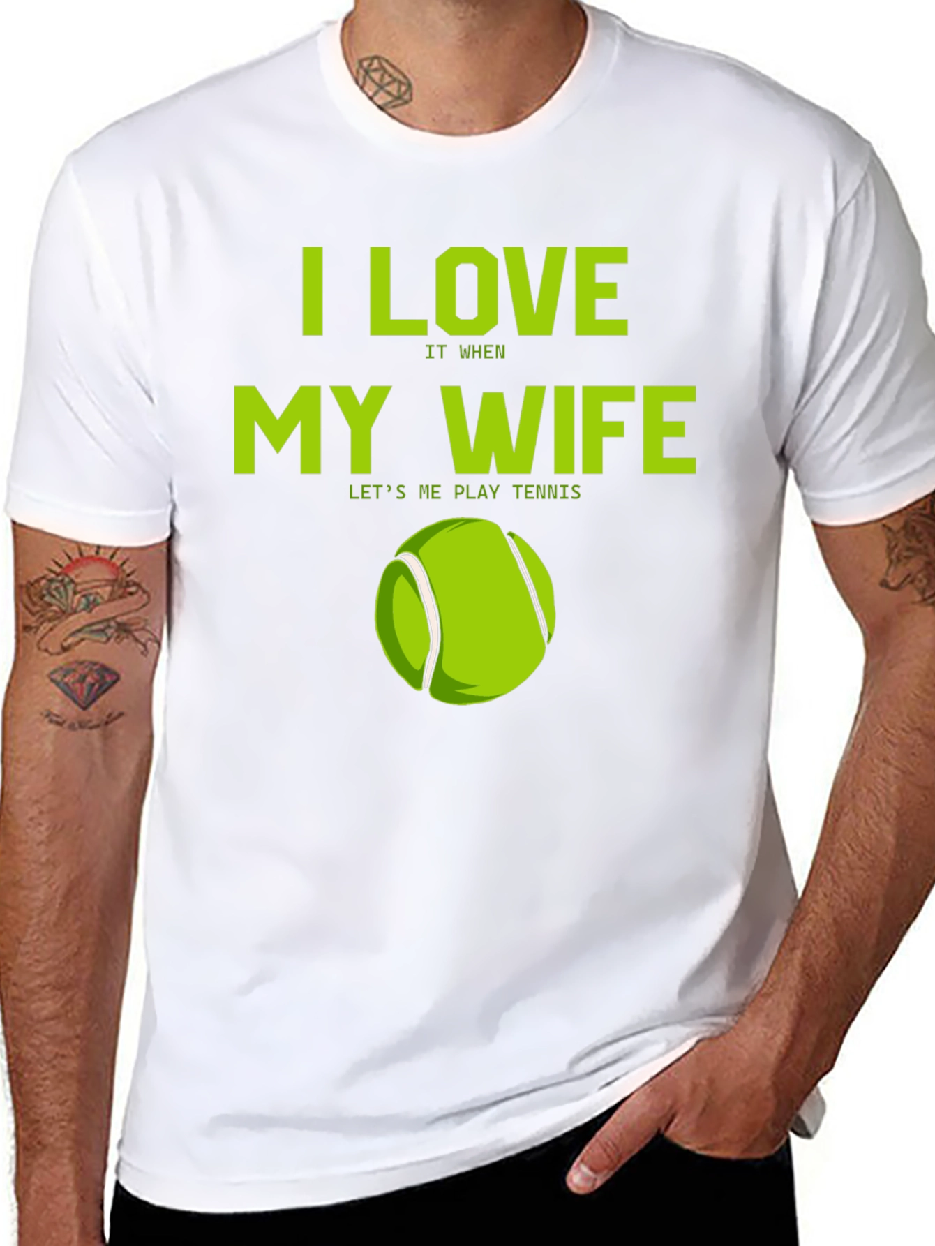 I Love My Wife Tennis T-Shirt