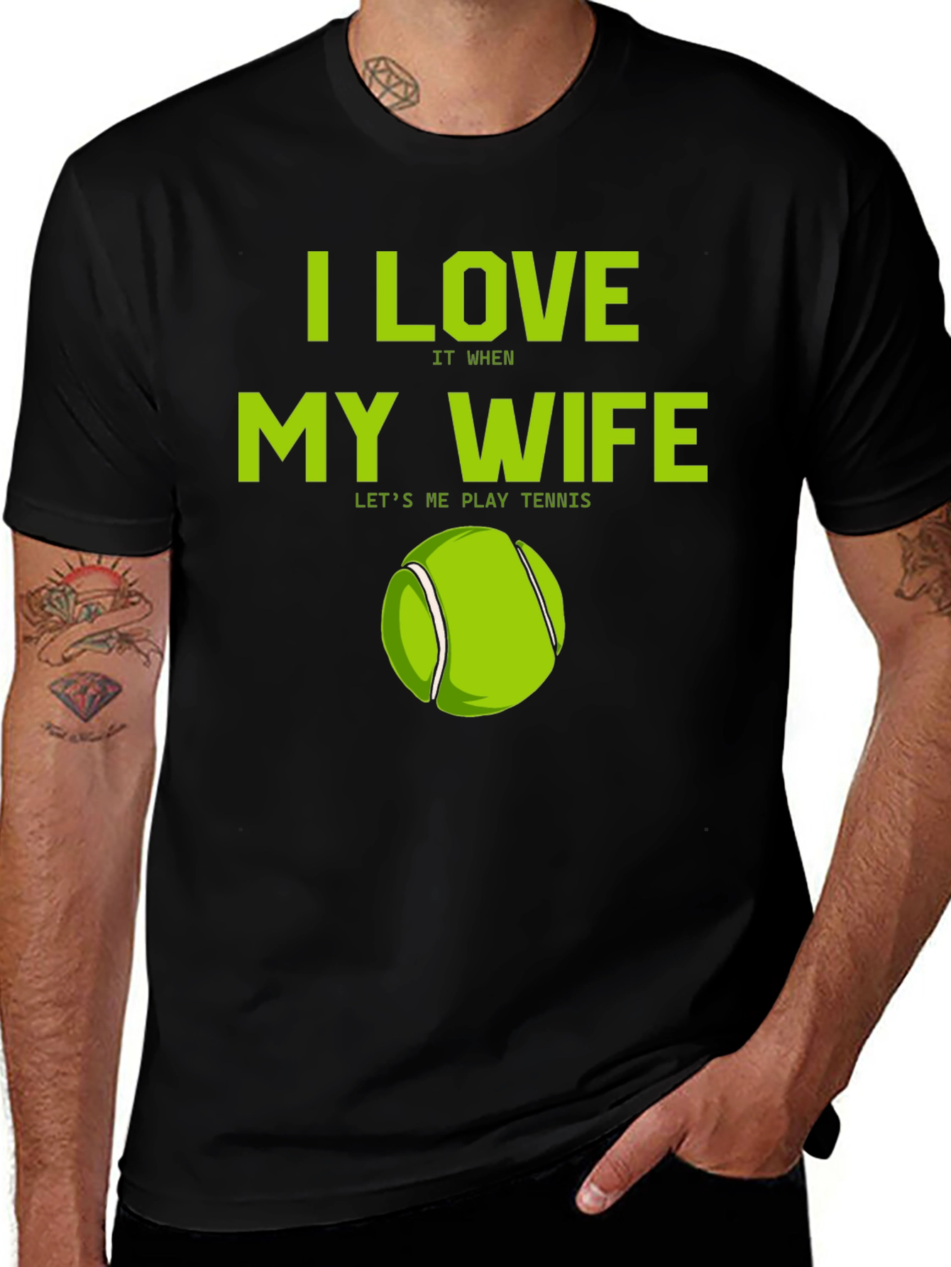 I Love My Wife Tennis T-Shirt