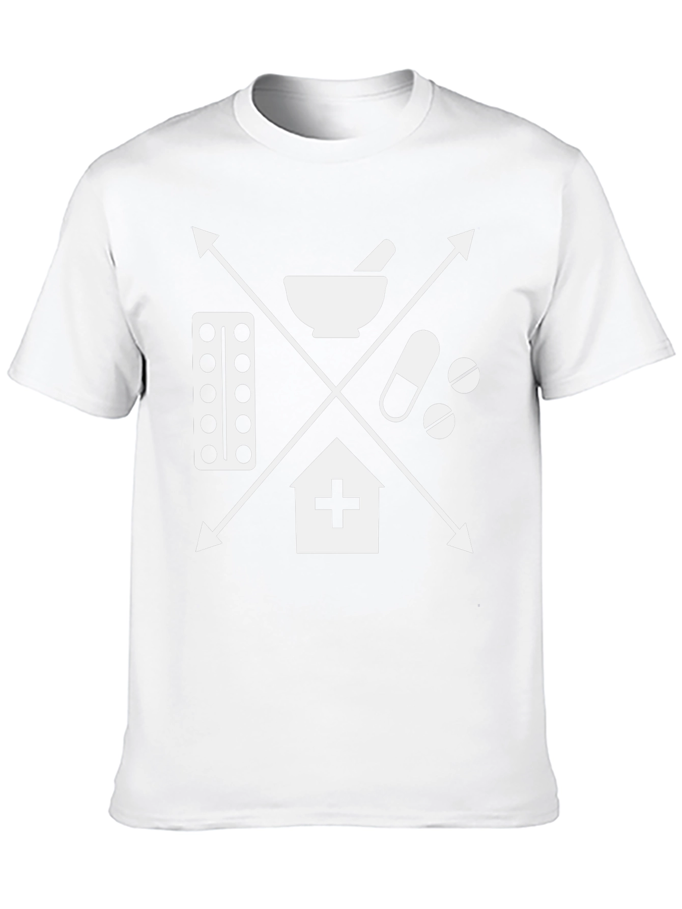 Pharmacy Symbol Graphic Tee - Black