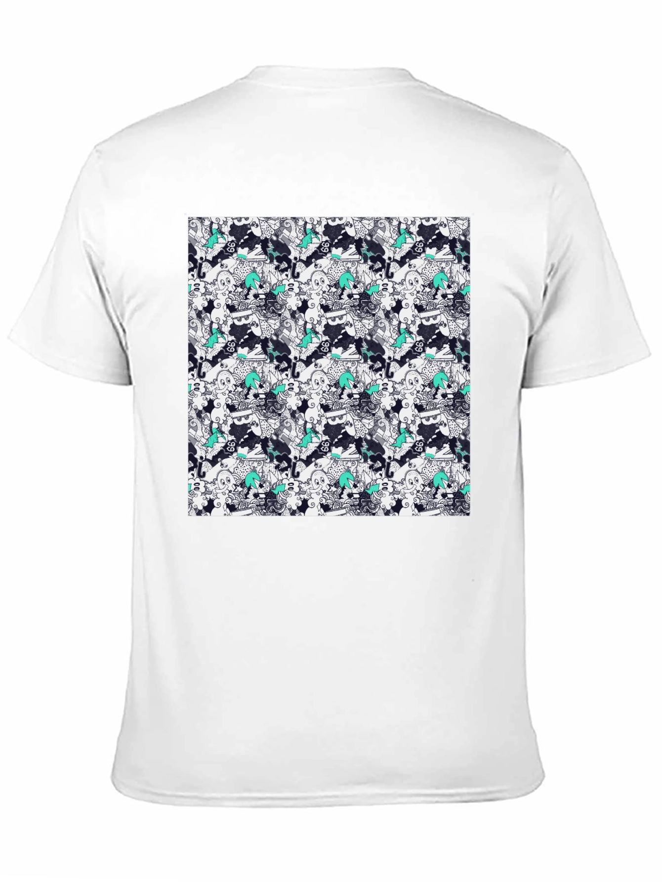 Cool Pattern Black Tee