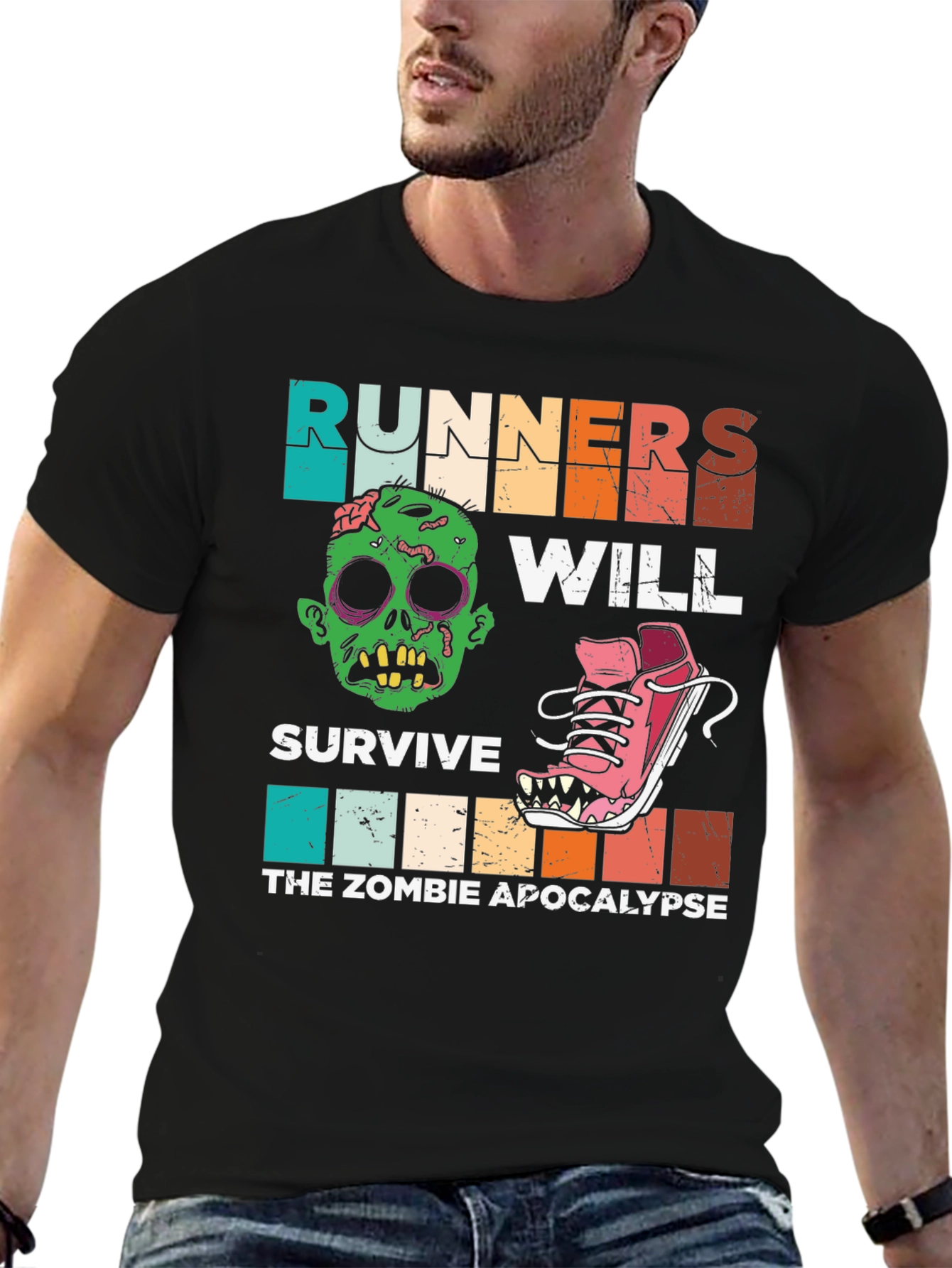 Runners Zombie Apocalypse T-Shirt - Survive in Style!