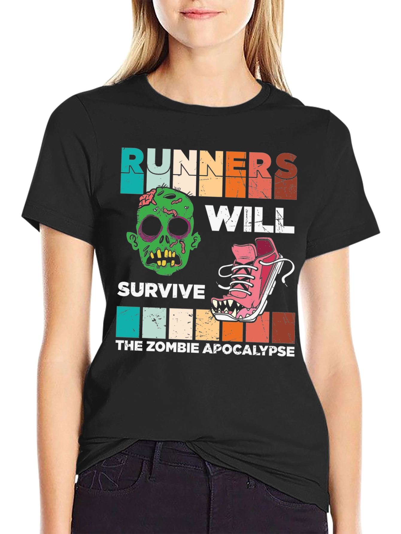Runners Zombie Apocalypse T-Shirt - Survive in Style!