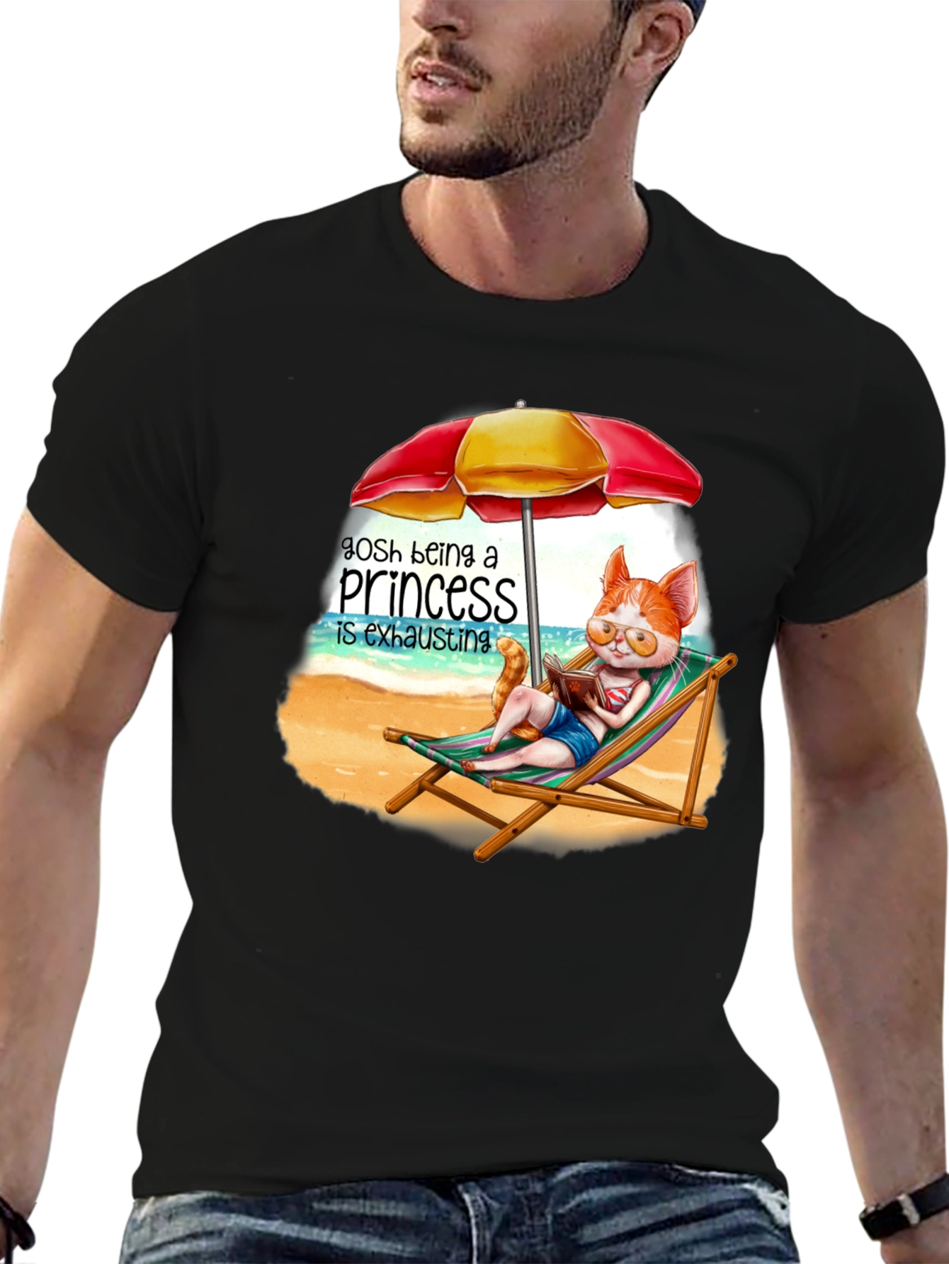 Relaxing Cat Princess T-Shirt