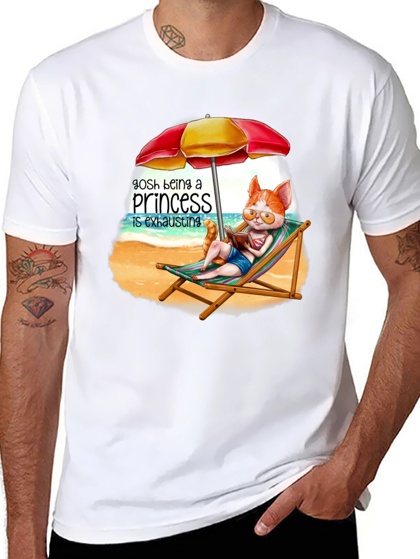 Relaxing Cat Princess T-Shirt