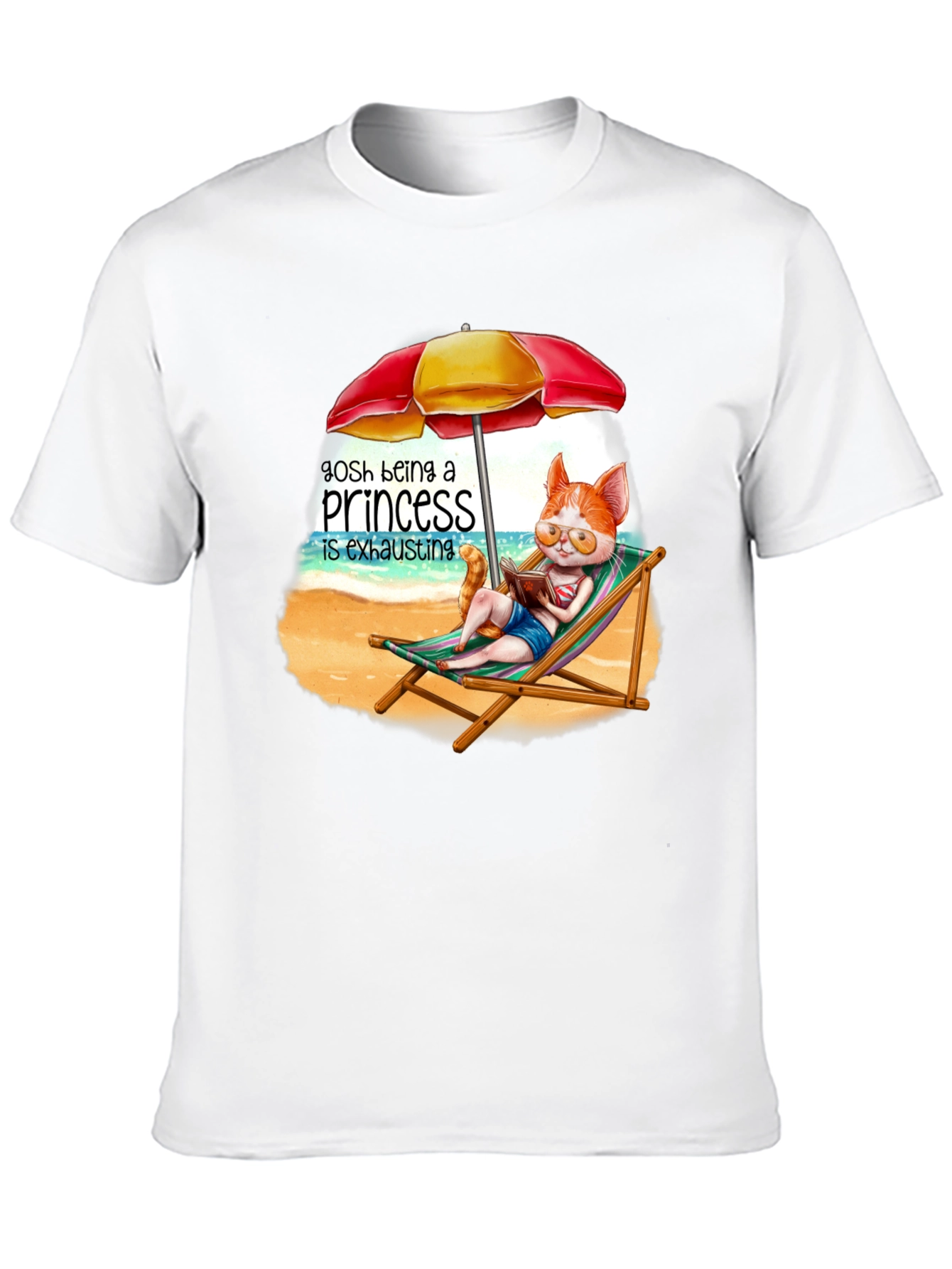Relaxing Cat Princess T-Shirt