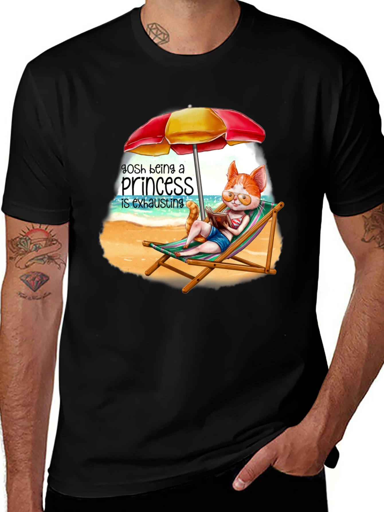 Relaxing Cat Princess T-Shirt