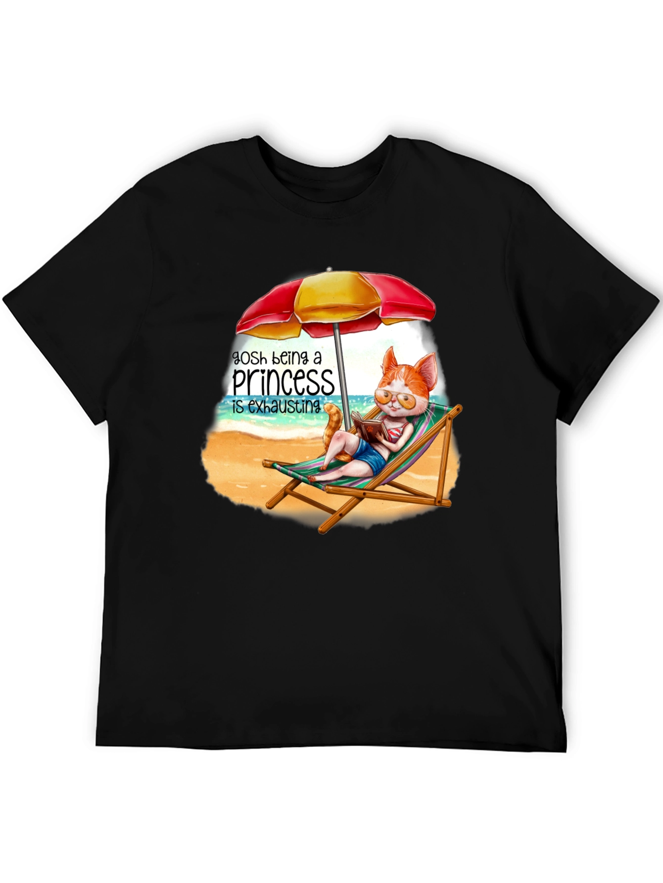 Relaxing Cat Princess T-Shirt