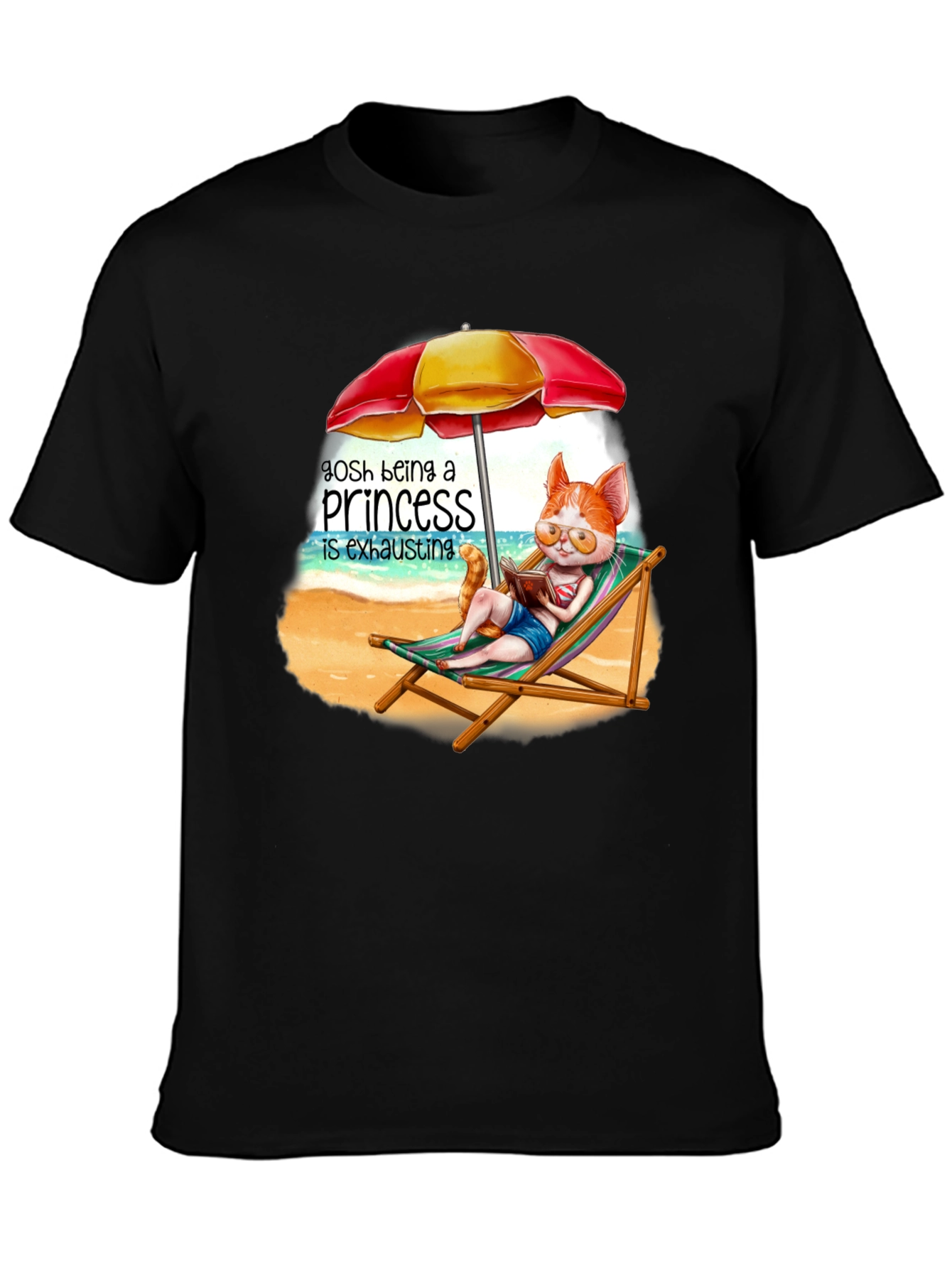 Relaxing Cat Princess T-Shirt