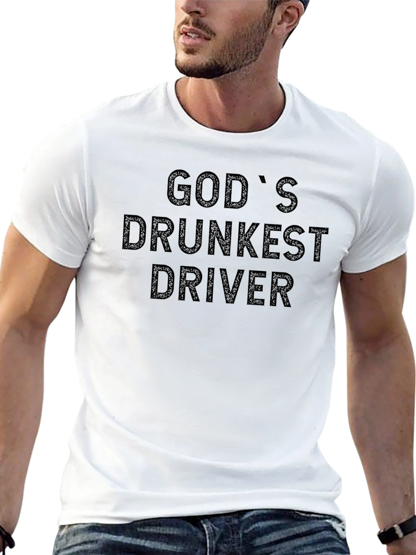 Gods Drunkest Driver T-Shirt - Humorous Graphic Tee