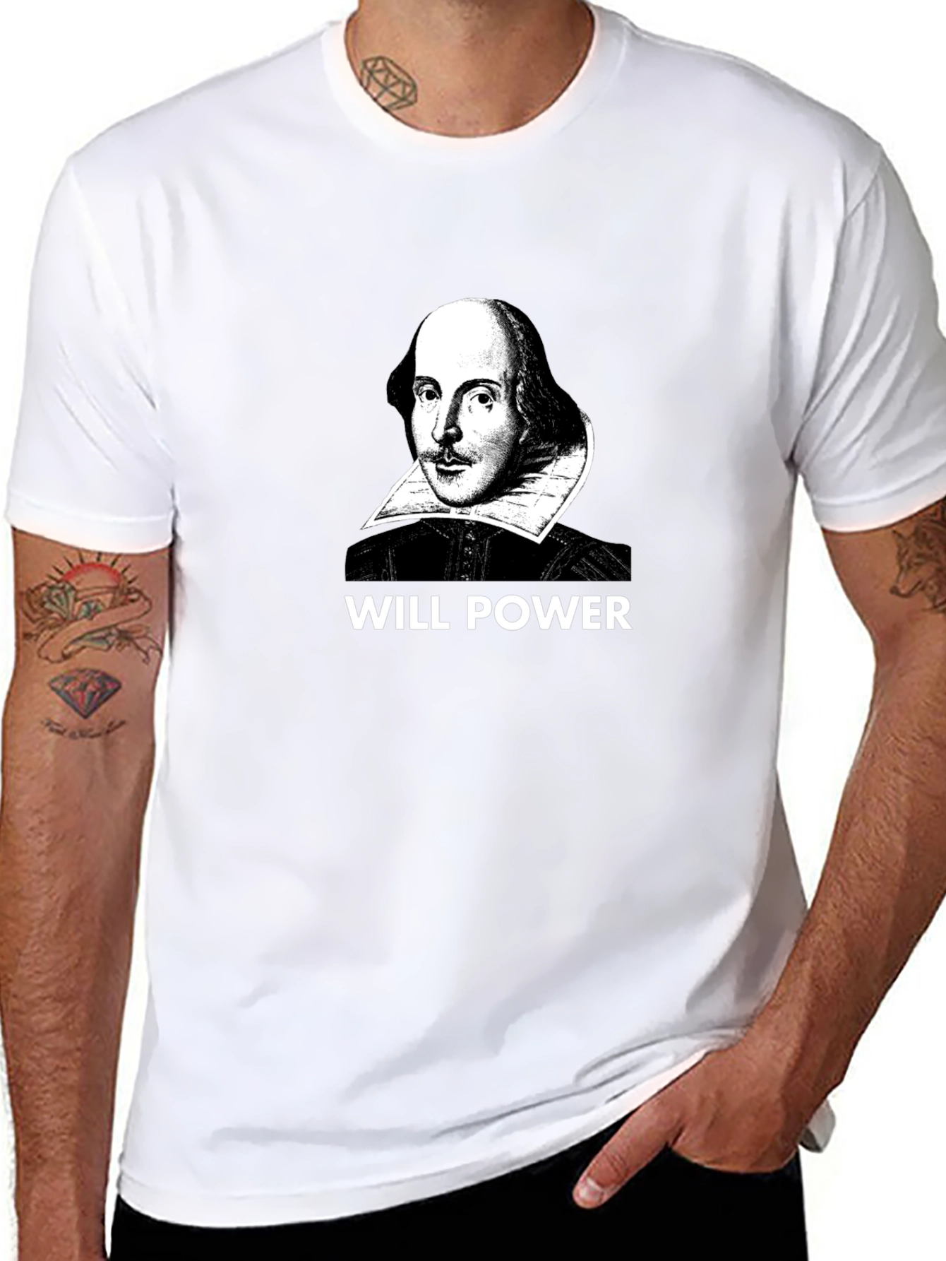 Will Power Shakespeare Graphic Tee - Black