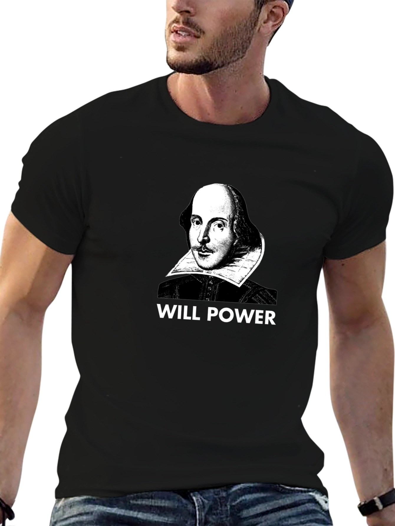Will Power Shakespeare Graphic Tee - Black