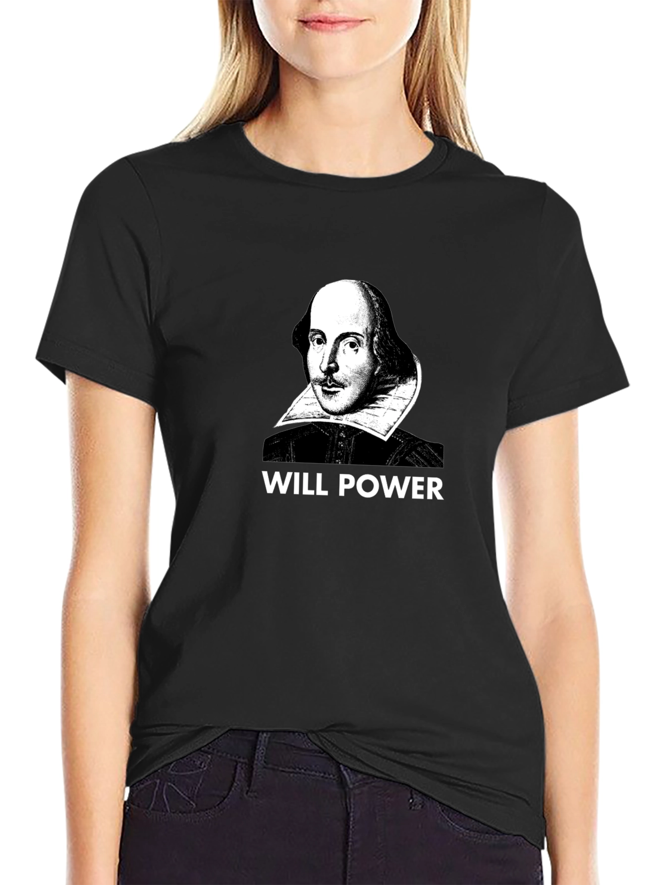 Will Power Shakespeare Graphic Tee - Black