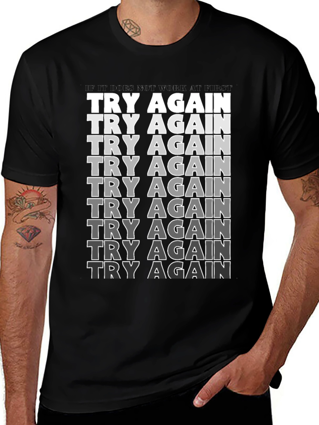 Try Again Graphic T-Shirt
