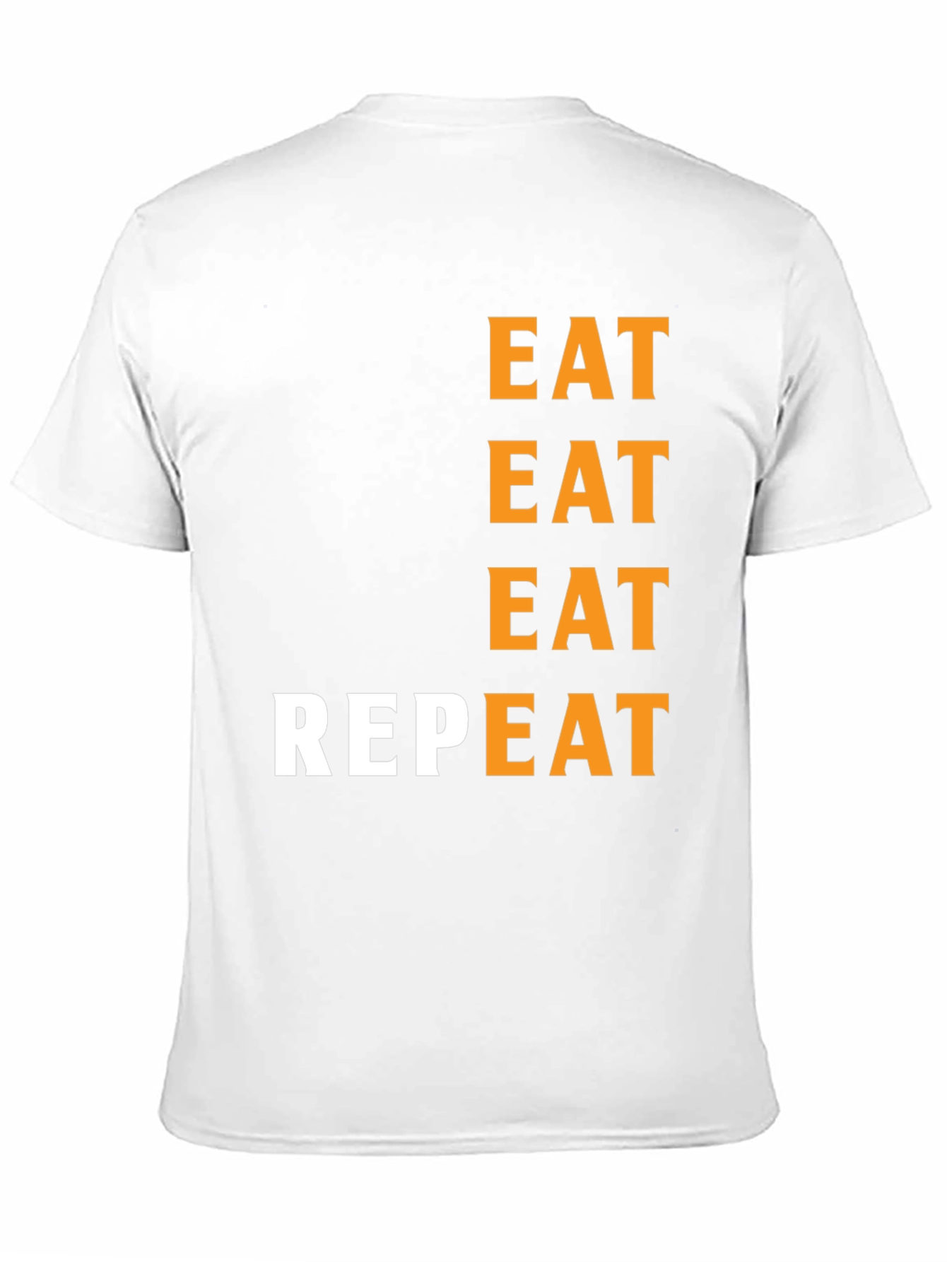 Eat Repeat Black Graphic Tee