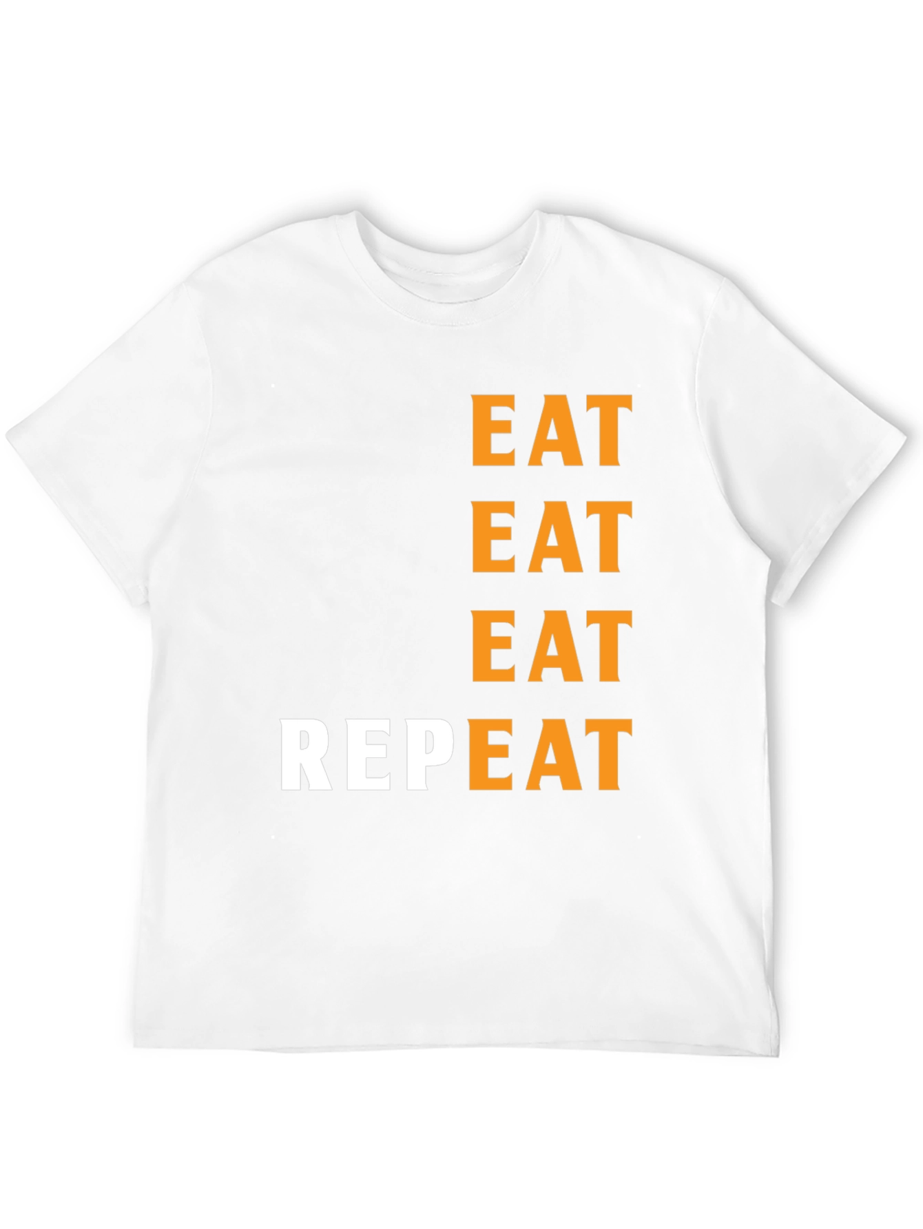 Eat Repeat Black Graphic Tee