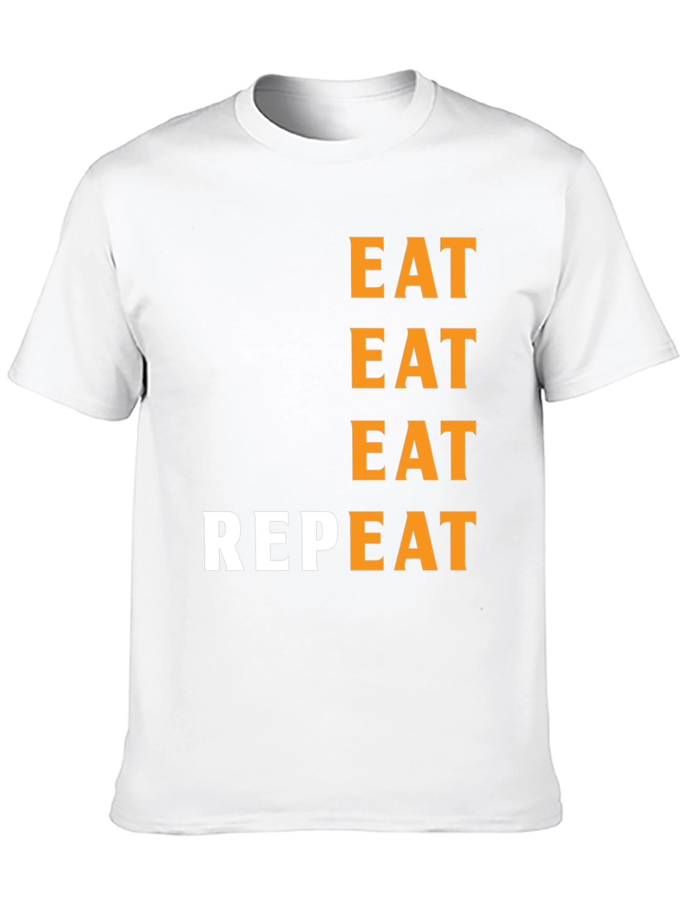 Eat Repeat Black Graphic Tee