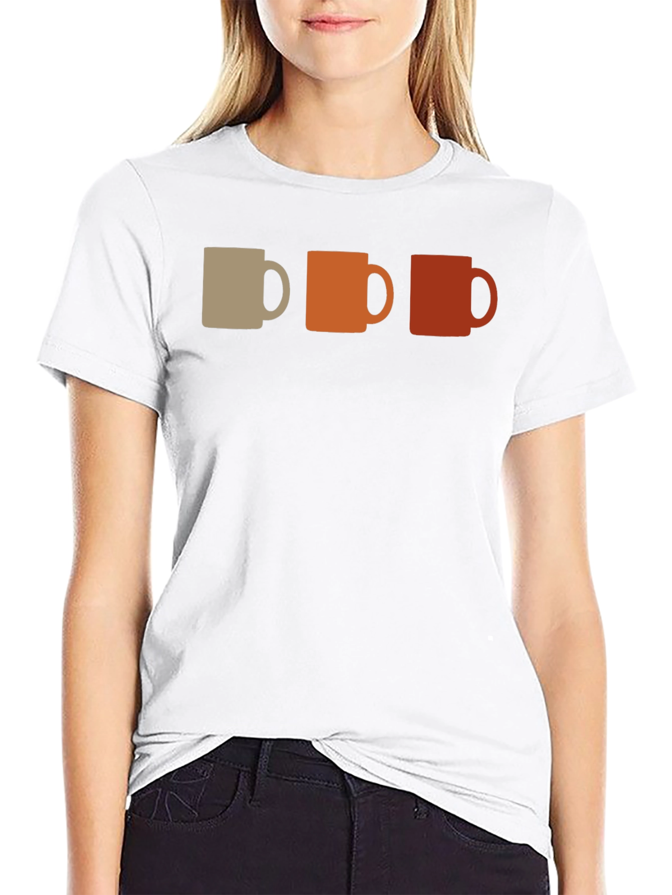Retro Coffee Mug Graphic Tee - Black