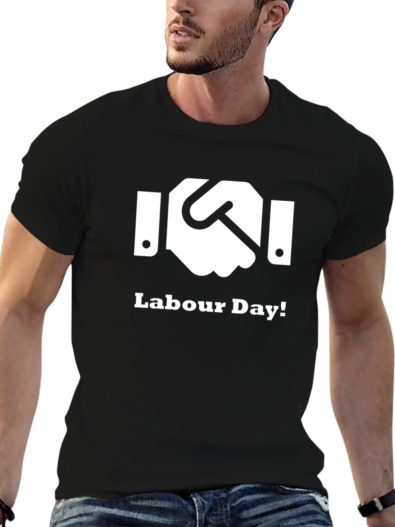 Labour Day Graphic Tee - Black