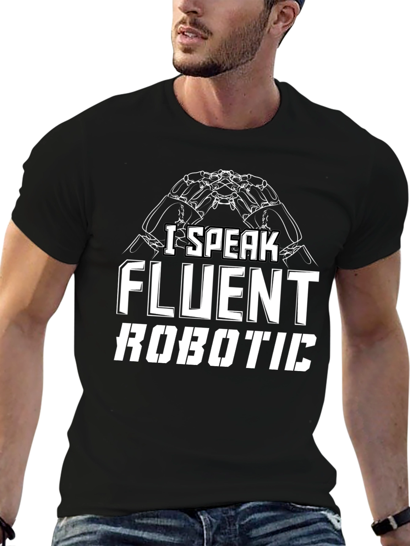 I Speak Fluent Robotic T-Shirt - Funny Geek Tee