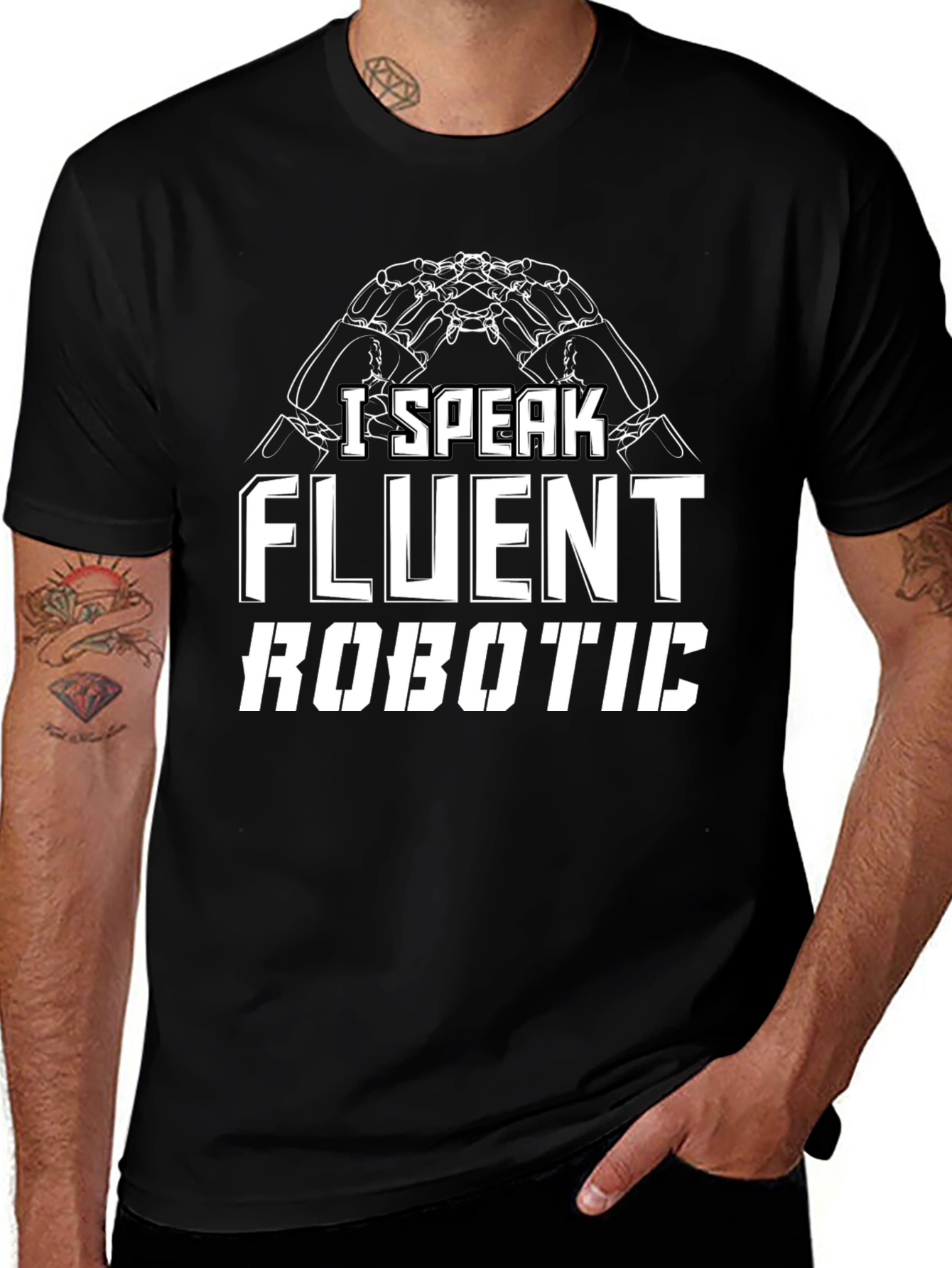 I Speak Fluent Robotic T-Shirt - Funny Geek Tee