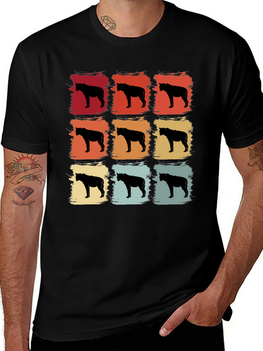 Retro Hyena T-Shirt - Vintage Style Animal Tee