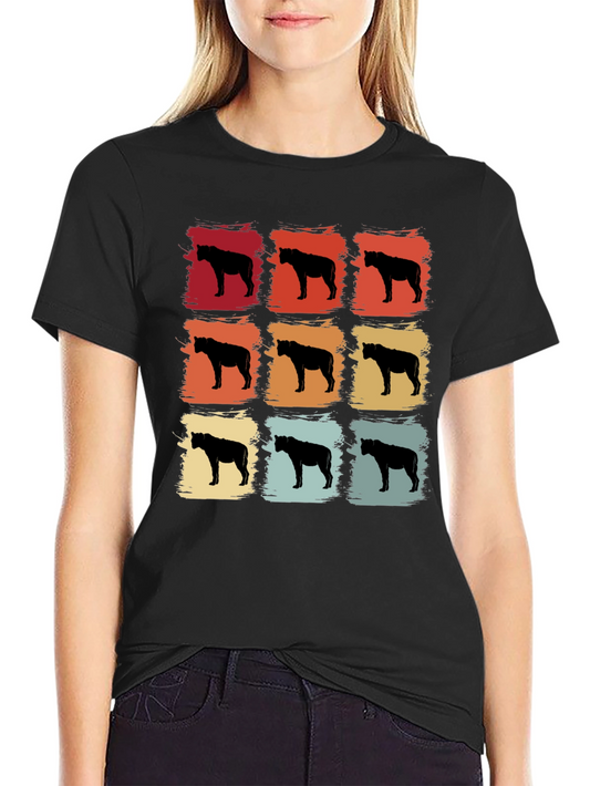 Retro Hyena T-Shirt - Vintage Style Animal Tee
