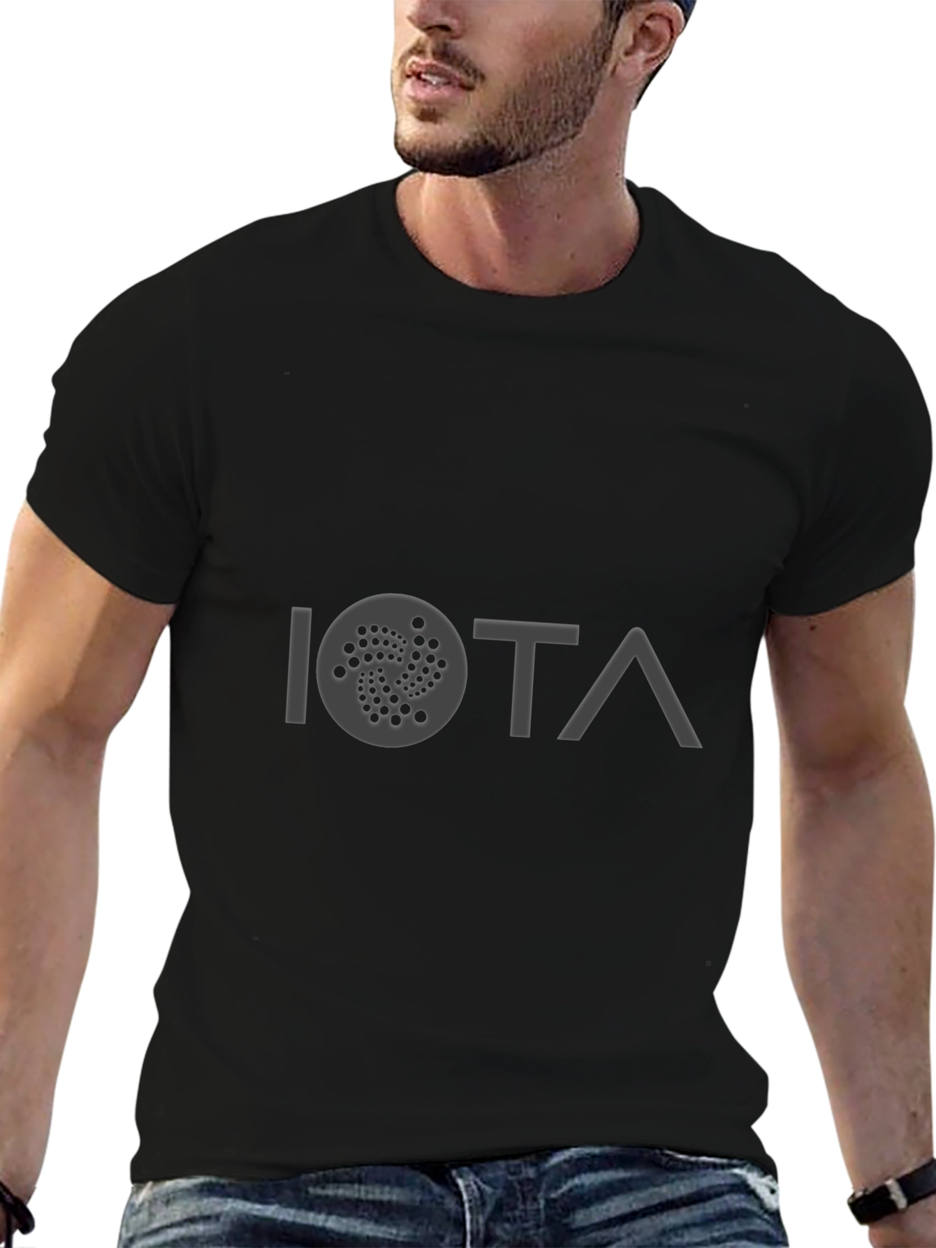 IOTA Crypto T-Shirt - Black Cotton Blend Tee
