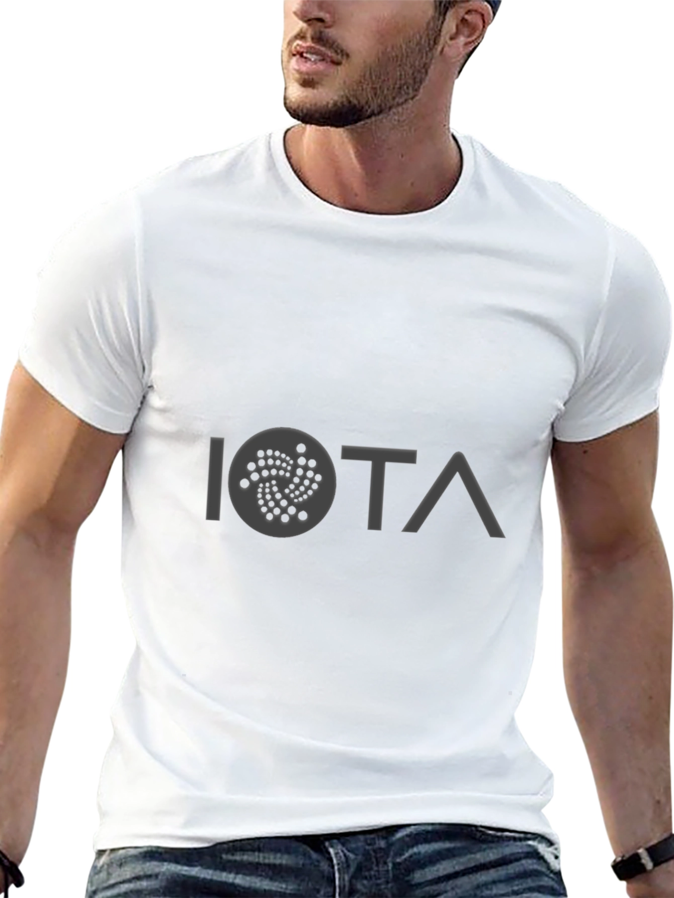 IOTA Crypto T-Shirt - Black Cotton Blend Tee
