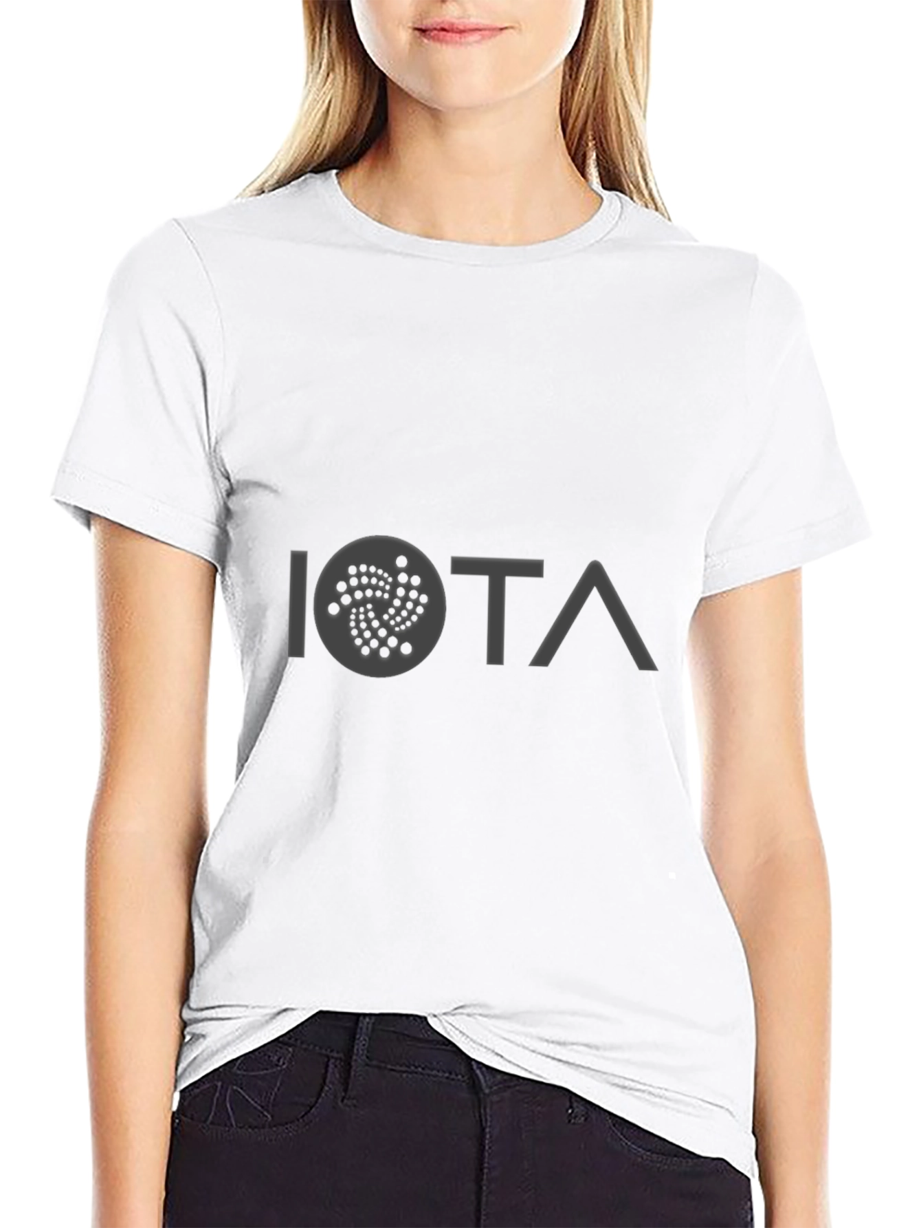 IOTA Crypto T-Shirt - Black Cotton Blend Tee