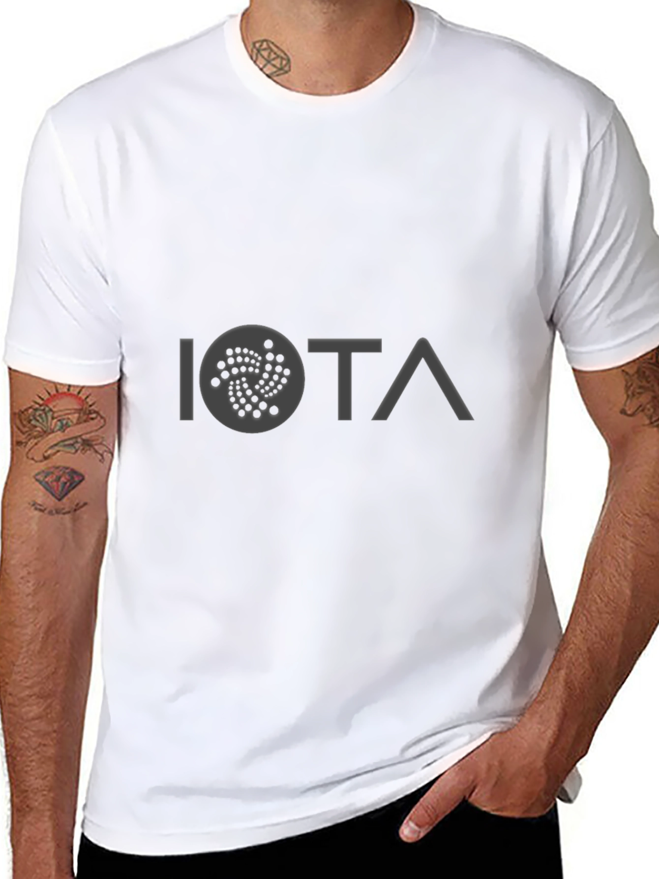 IOTA Crypto T-Shirt - Black Cotton Blend Tee
