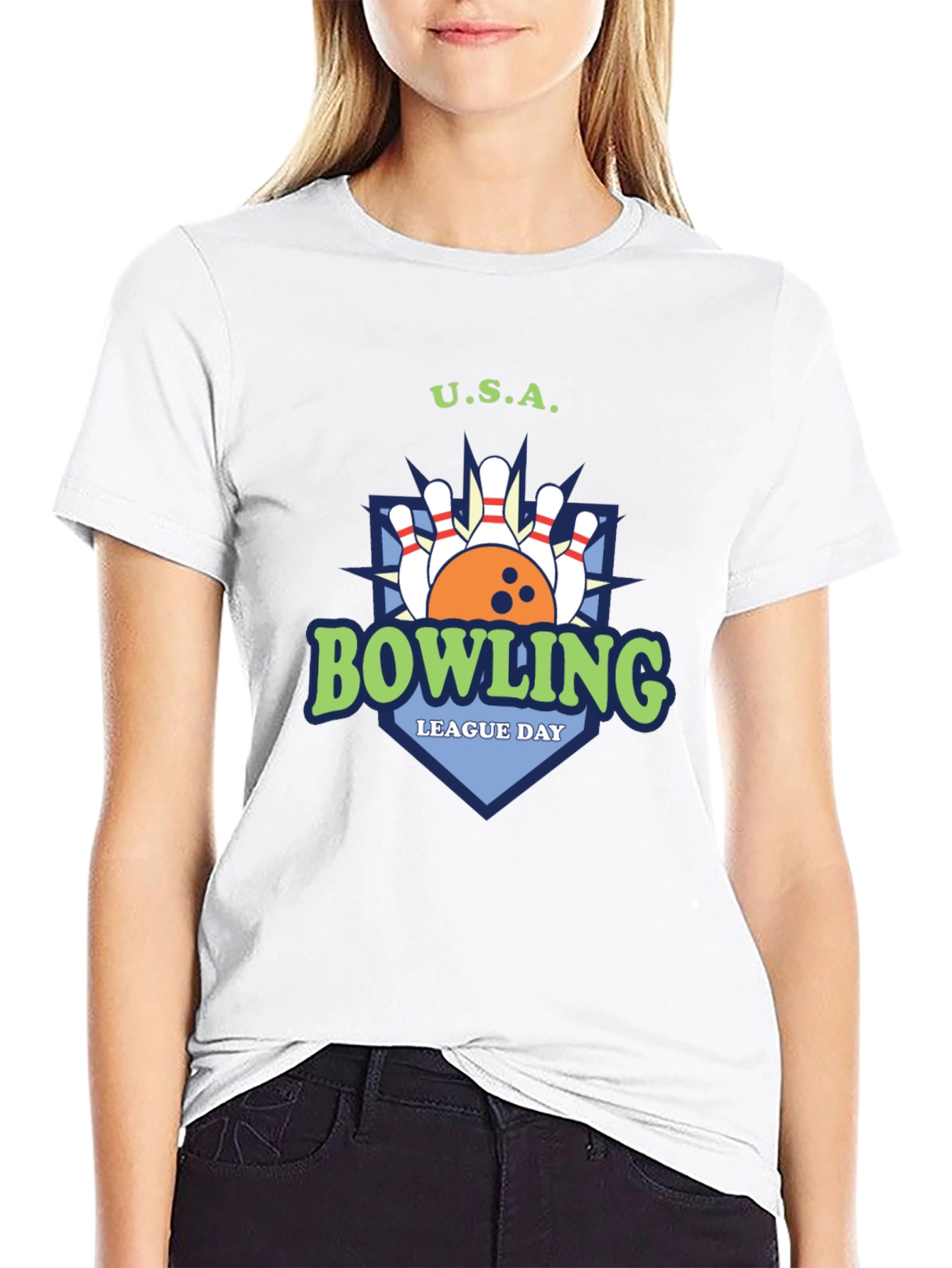 Bowling League Day USA T-Shirt