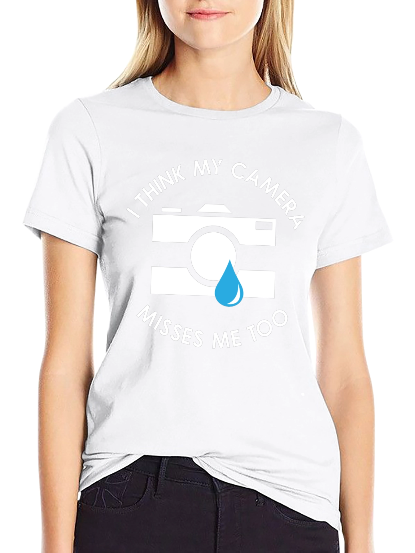 Camera Misses Me Funny Graphic Tee