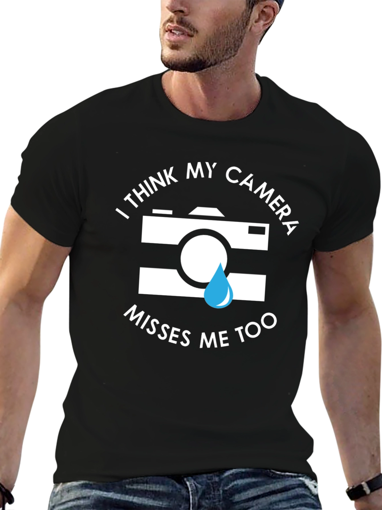 Camera Misses Me Funny Graphic Tee