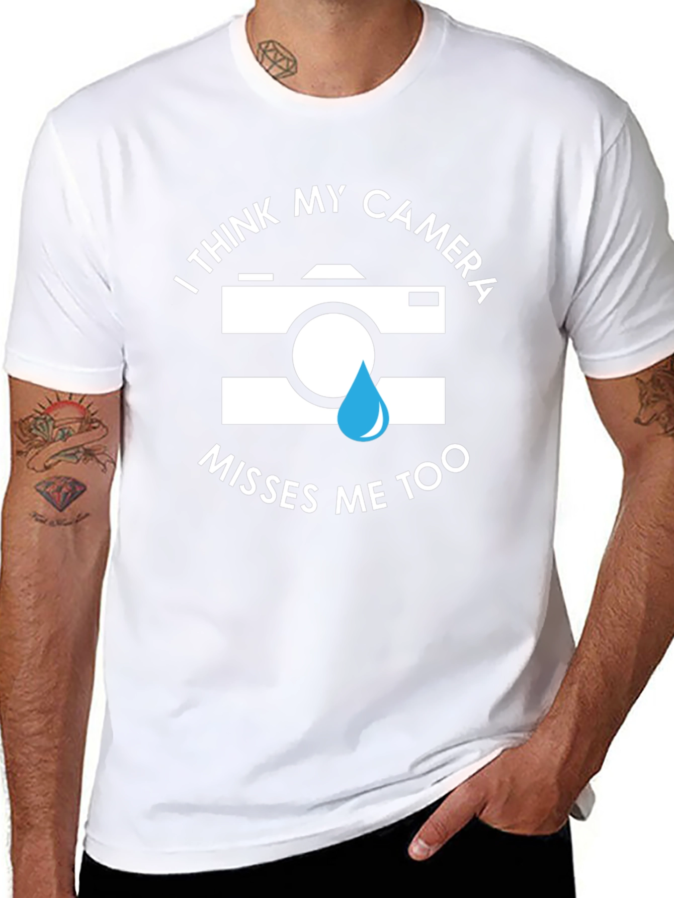 Camera Misses Me Funny Graphic Tee