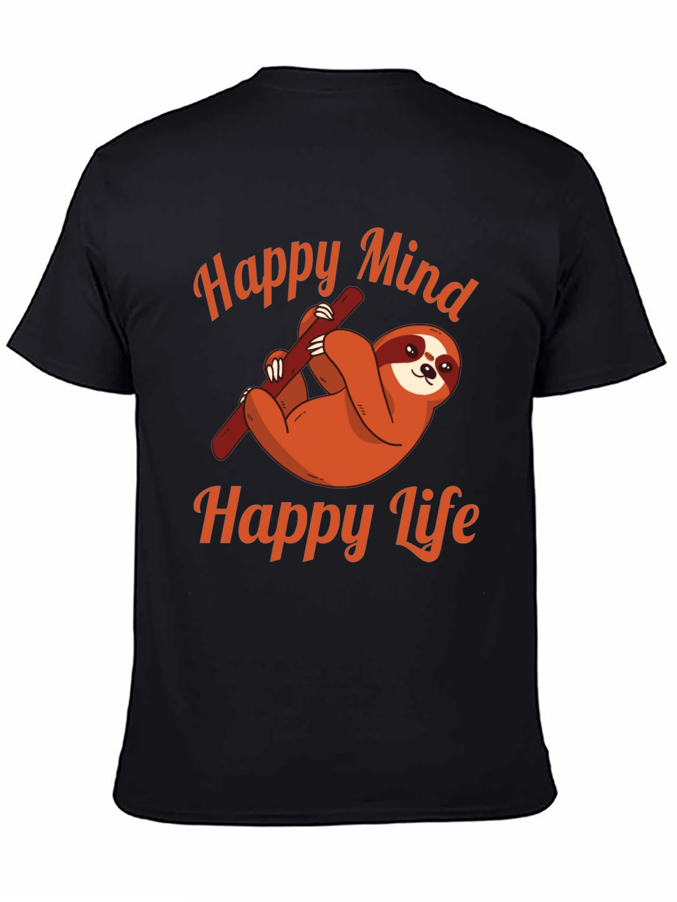 Happy Mind Happy Life Sloth Graphic Tee