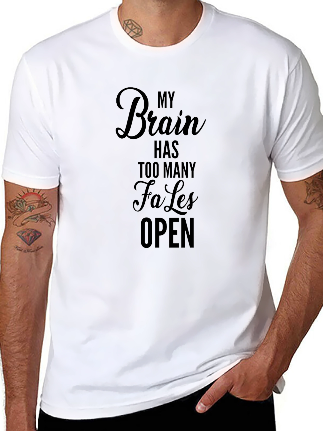 Funny My Brain Has Too Many Tabs Open T-Shirt