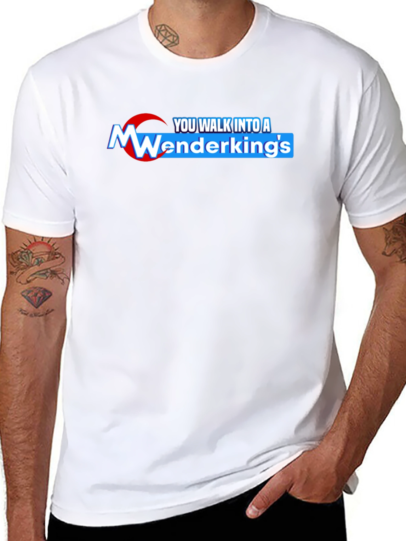 Wenderkings Black T-Shirt: You Walk Into A...