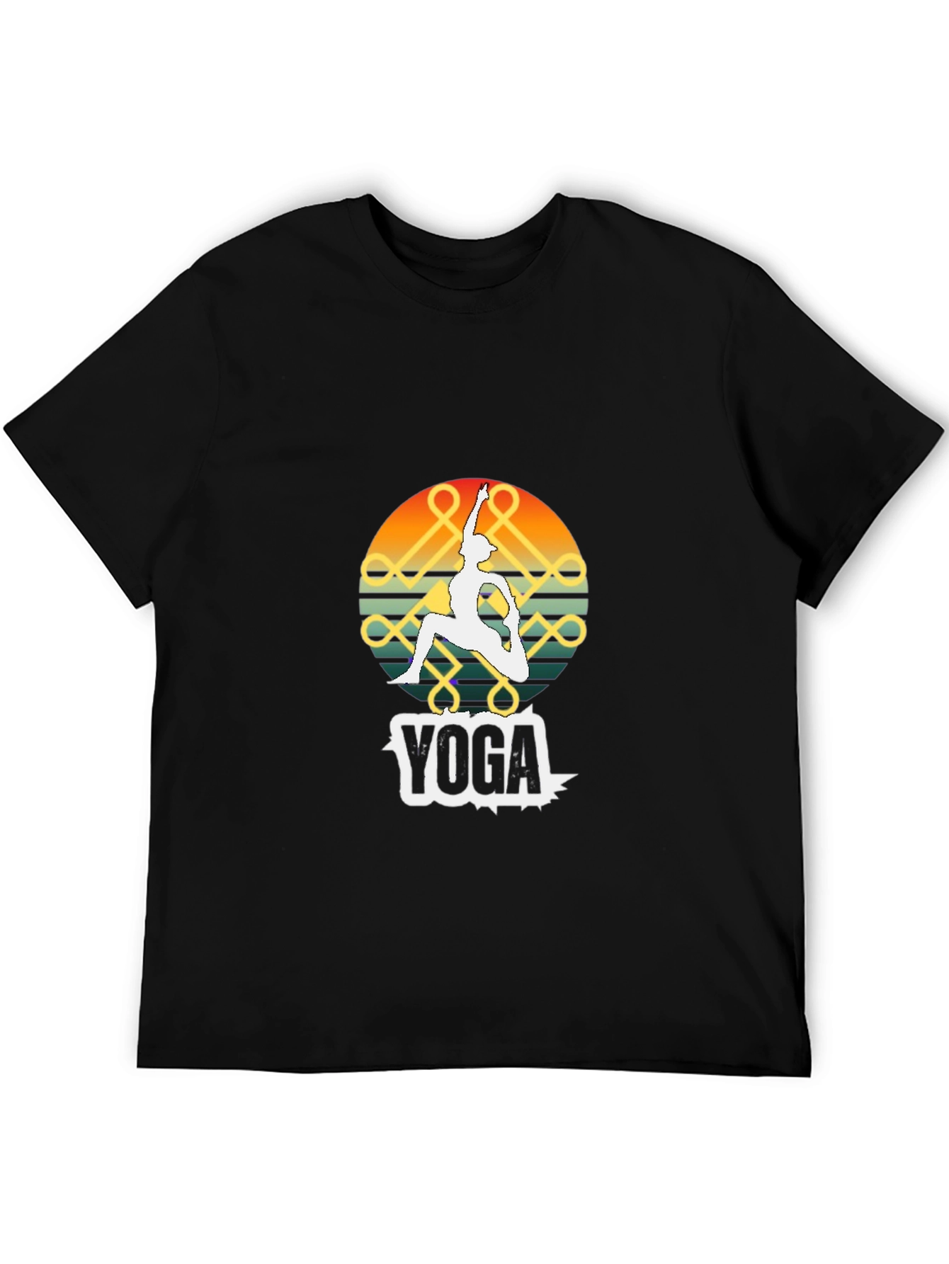 Yoga Pose Graphic Tee - Meditative Style Shirt