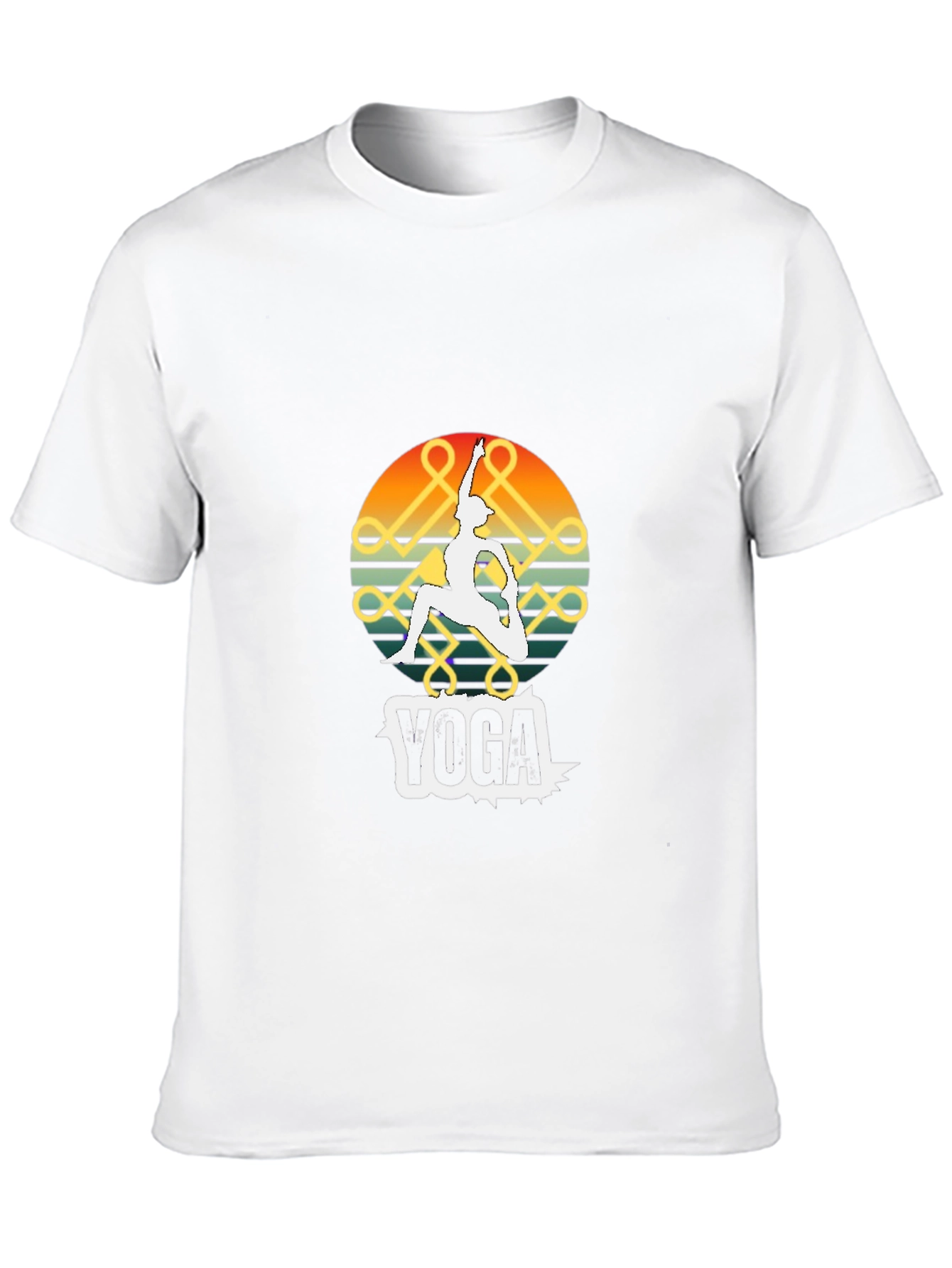 Yoga Pose Graphic Tee - Meditative Style Shirt