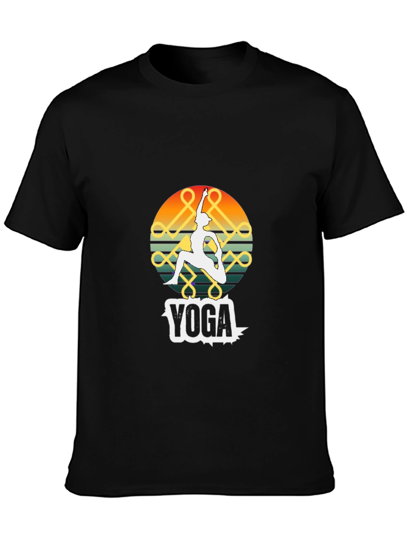 Yoga Pose Graphic Tee - Meditative Style Shirt