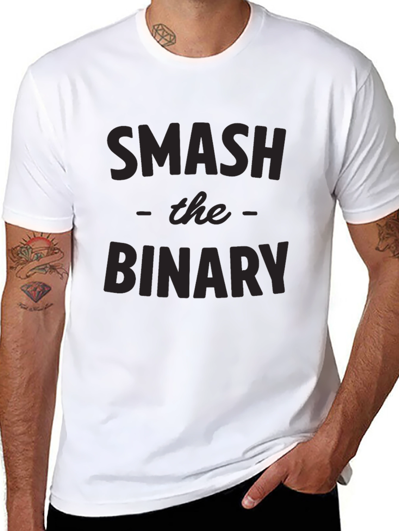 Smash the Binary Graphic T-Shirt