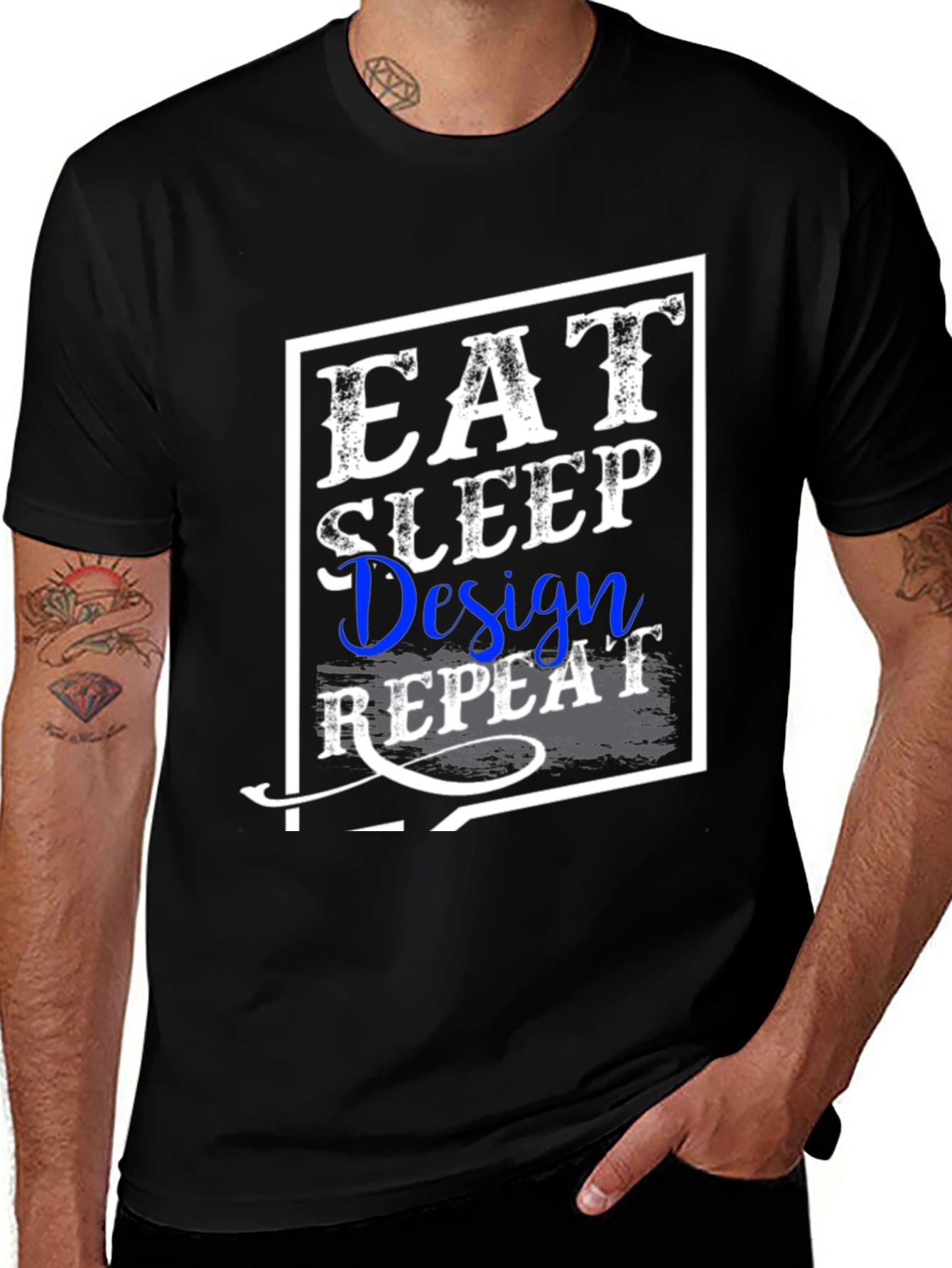 Eat Sleep Design Repeat Graphic Tee