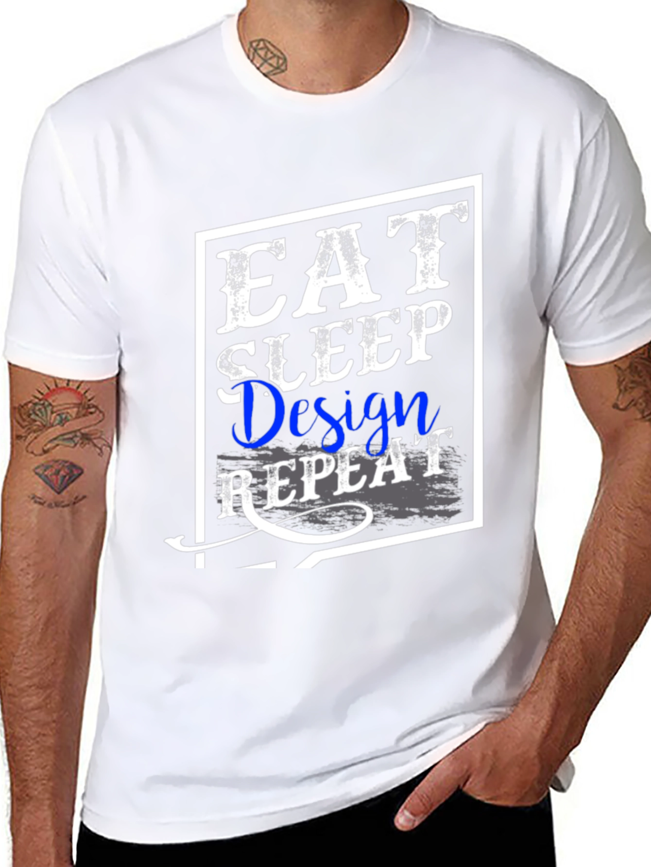 Eat Sleep Design Repeat Graphic Tee