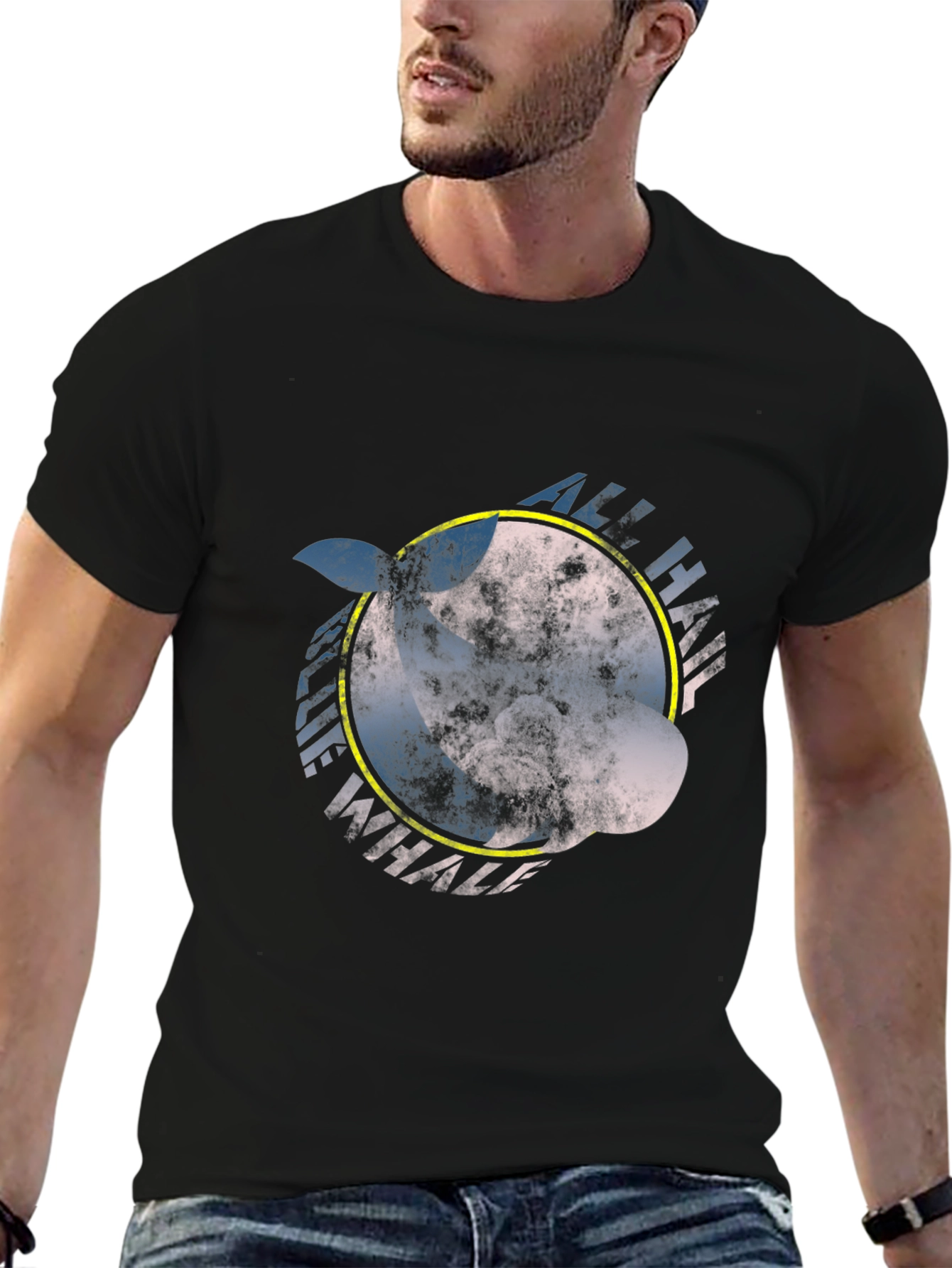 All Hail Whale Graphic Tee - Unique Design