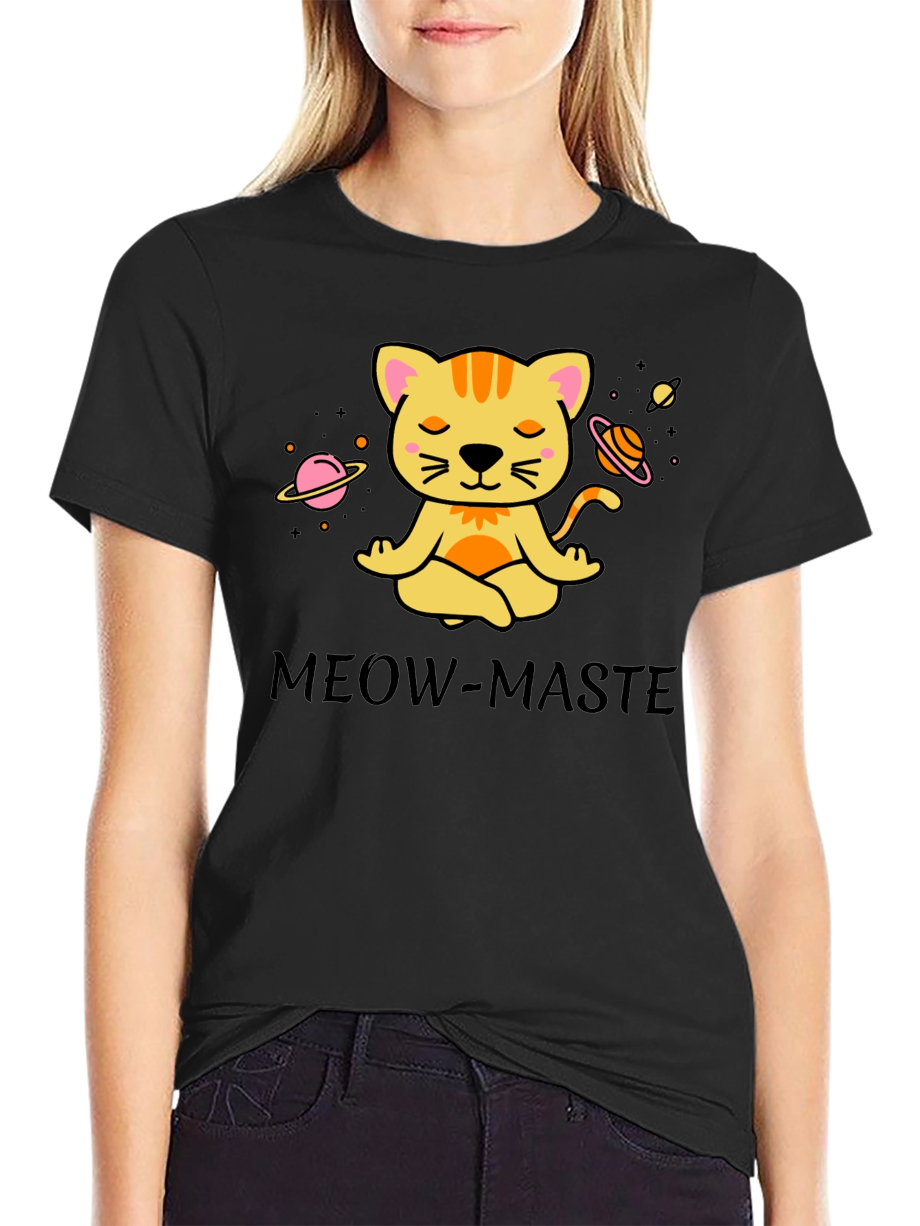 Meow-Maste Black T-Shirt