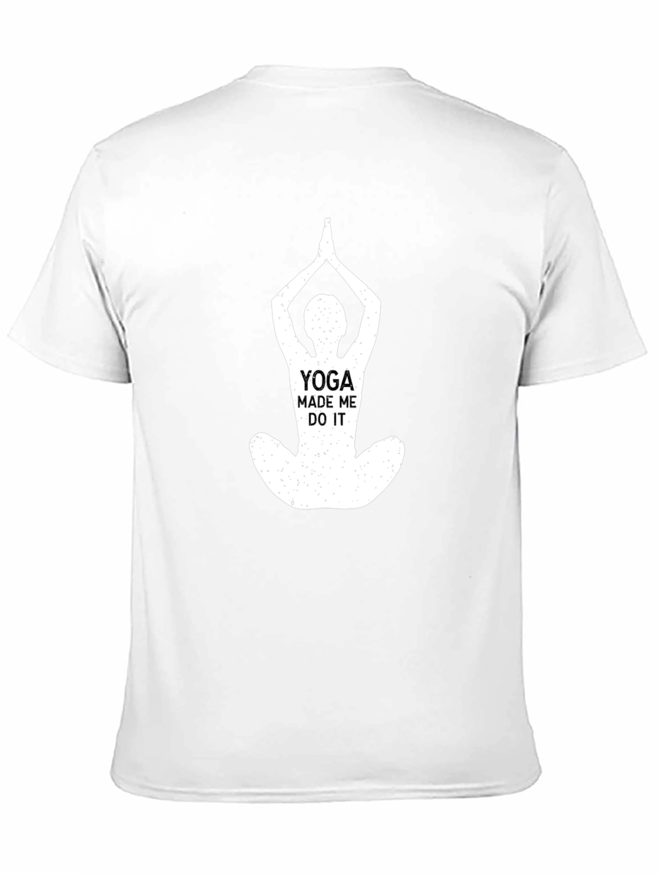 Yoga Made Me Do It Black T-Shirt