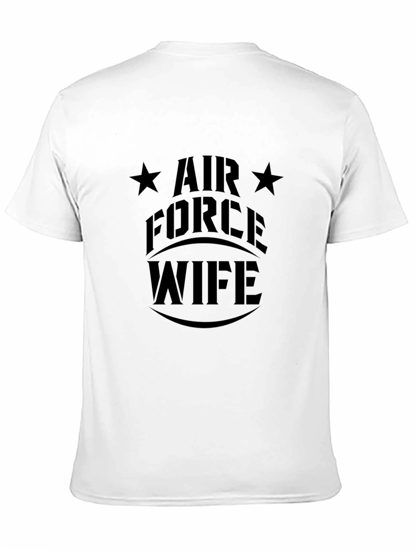 Air Force Wife Graphic T-Shirt - Black