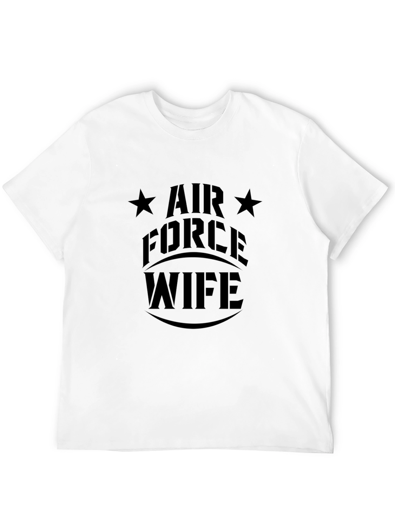Air Force Wife Graphic T-Shirt - Black