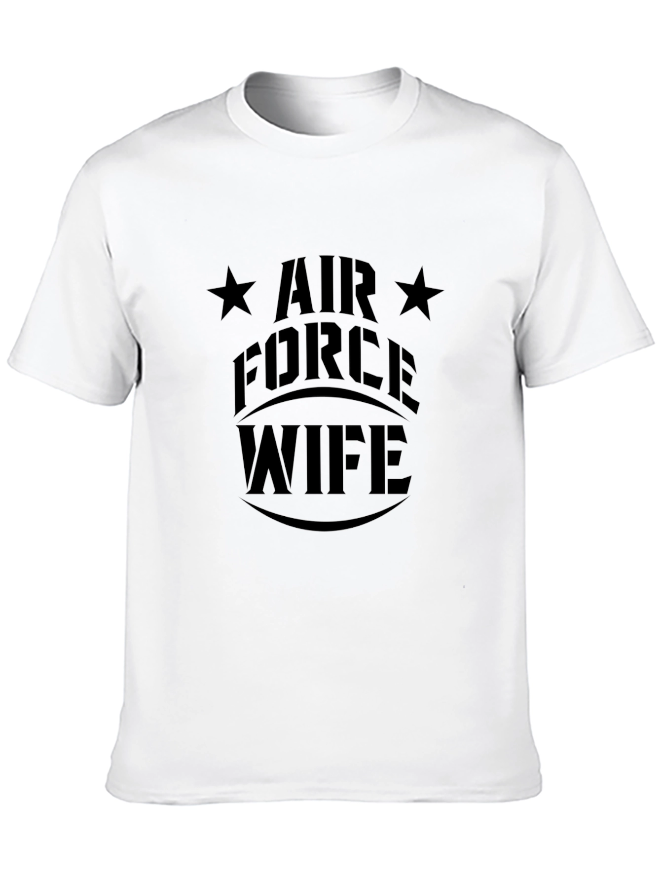 Air Force Wife Graphic T-Shirt - Black