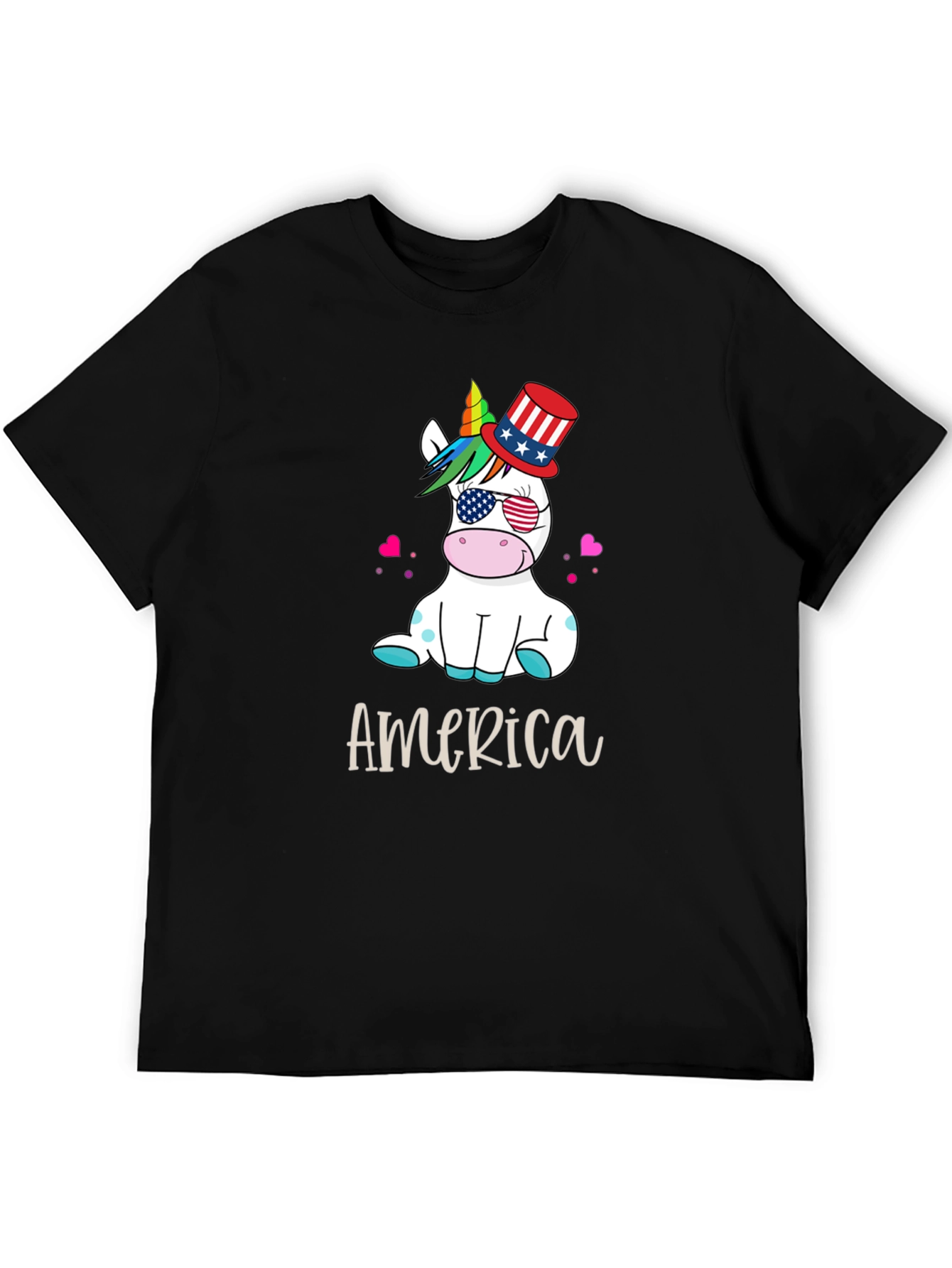 Patriotic Unicorn USA T-Shirt